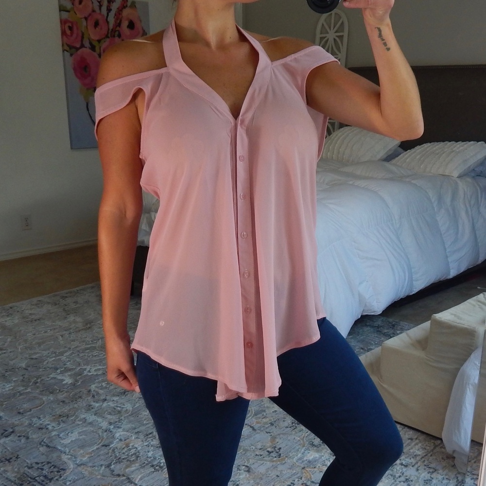 36 Point 5 -Sheer Off-Shoulder Top - NWOT